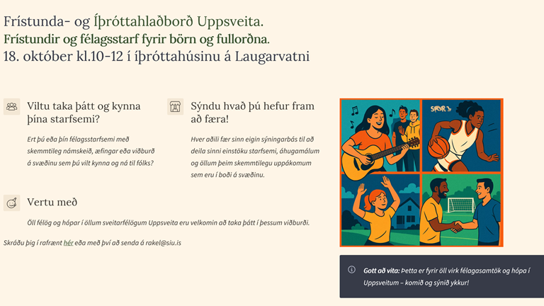 Frístunda- og íþróttahlaðborð Uppsveita