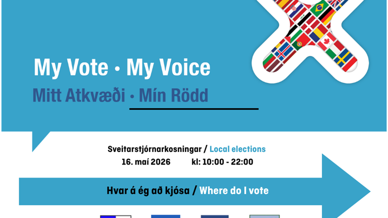 Hvar kýs ég í sveitarstjórnarkosningunum 2026 / Where do I Vote in the Local elections 16. maí 2026