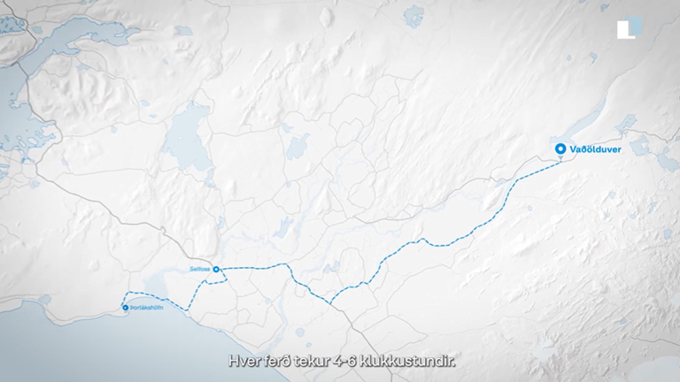 Vindmylluflutningar fyrir Vaðölduver